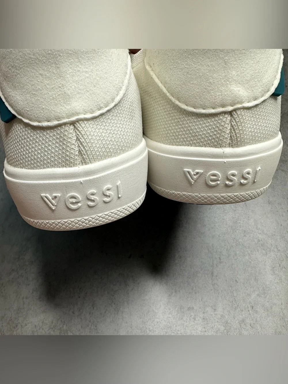 Vessi Off-White Knit Slip-On Sneakers